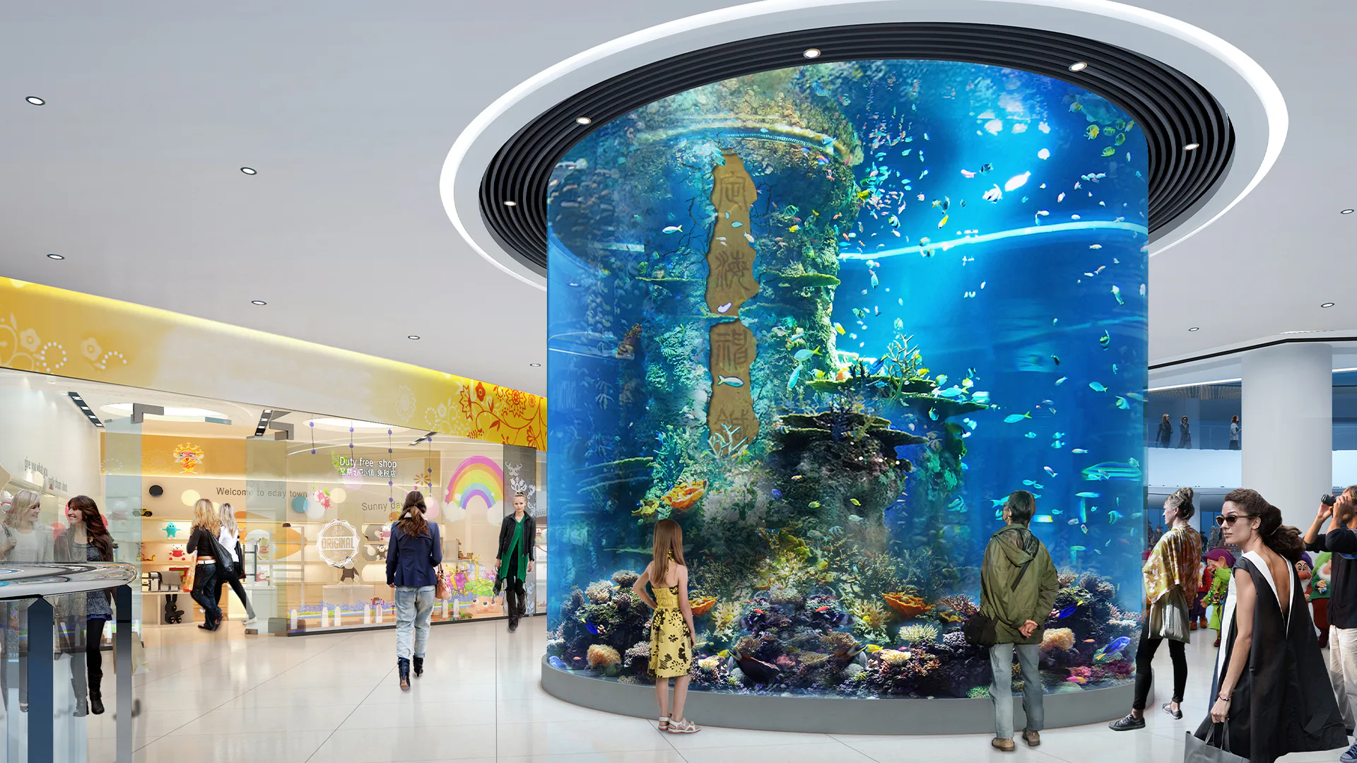 Large commercial aquarium by Shanghai Botao Aquarium